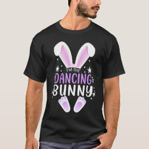 I'm The Dancing Bunny Easter Day Rabbit Family Mat T-Shirt