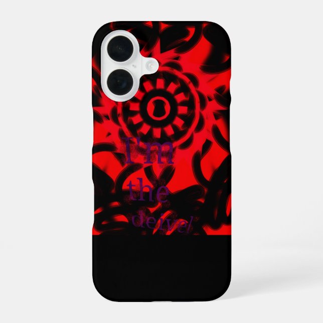 I'm the deivel  iphone case (Back)