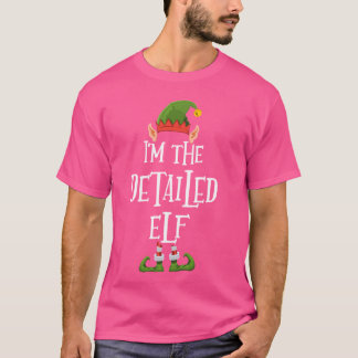 I'm the Detailed Elf Graphic - Funny Ugly Christma T-Shirt