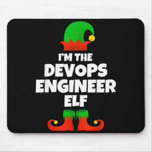 I'm The Devops Engineer Elf Family Pajama Christma Mouse Pad