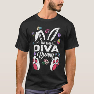 I'm The Diva Cute Bunny Matching Family Easter Day T-Shirt