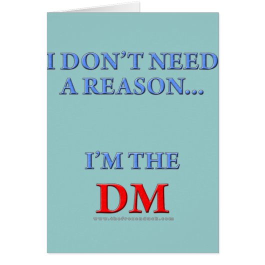 I'm the DM Cards (Front)