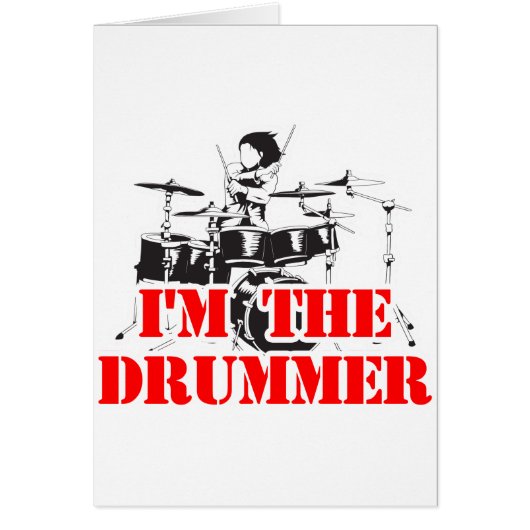 I'm the Drummer Cards (Front)