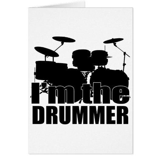 I'm the Drummer Cards (Front)
