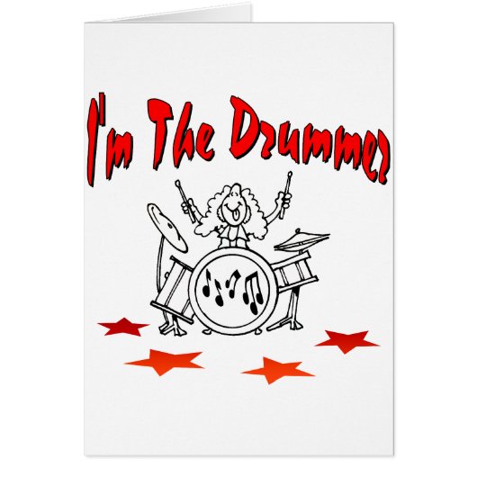 I'm The Drummer Cards (Front)