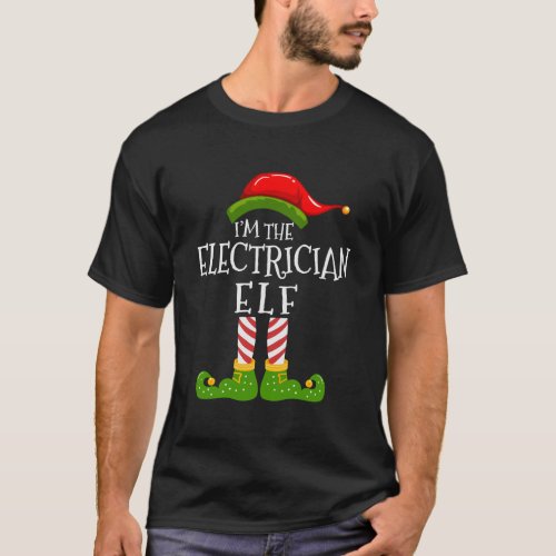 IM The Electrician Elf Matching Family Christmas  T_Shirt