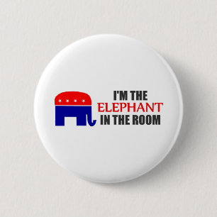 I'm the Elephant in the Room Pinback Button