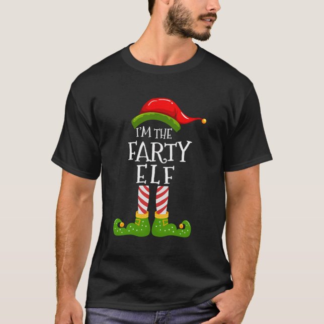 I'M The Farty Elf Group Matching Family Christmas  T-Shirt (Front)