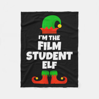 I'm The Film Student Elf Family Pajama Christmas F Fleece Blanket