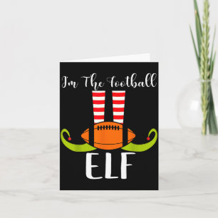 I'm The Football Elf Funny Christmas Gift  Card
