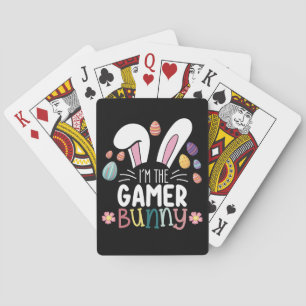 I'm The Gamer Bunny Gaming Easter Matching Poker Cards