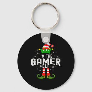 I'm The Gamer Elf Christmas Family Pjs Costume  Keychain