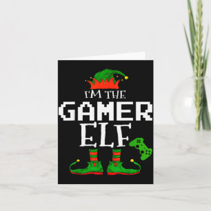 I'm The Gamer Elf Family Matching Gaming Christmas Card