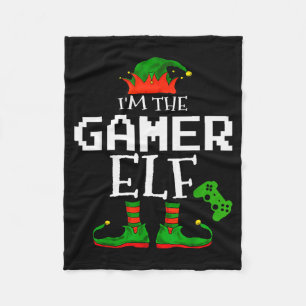 I'm The Gamer Elf Family Matching Gaming Christmas Fleece Blanket