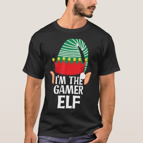 Im The Gamer Elf Matching Group Christmas  Teens  T_Shirt