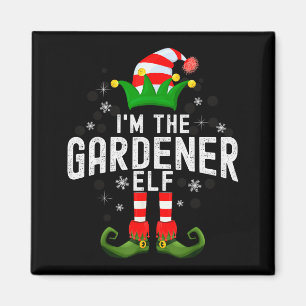 I'm The Gardener Elf Christmas Family Pjs Costume Magnet