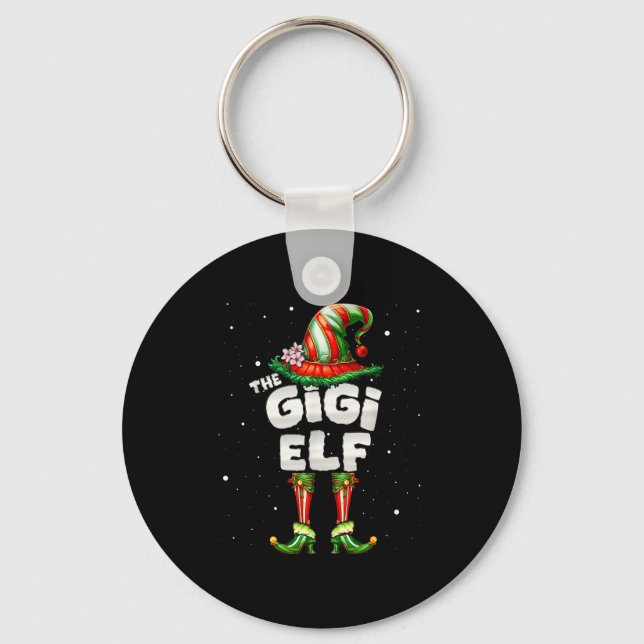 I'm The Gigi Elf Family Matching Group Christmas  Keychain (Front)