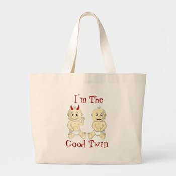 I'm The Good Twin Bag by packratgraphics at Zazzle