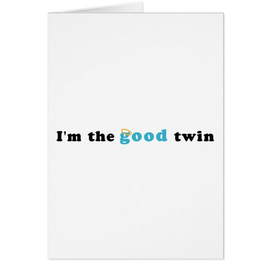 I'm The Good Twin Cards (Front)