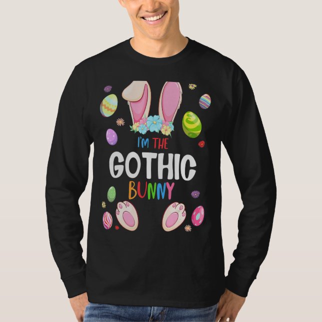 I'm The Gothic Bunny Easter Party Matching Family T-Shirt (Front)