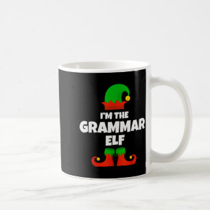 I'm The Grammar Elf Family Pajama Christmas Englie Coffee Mug