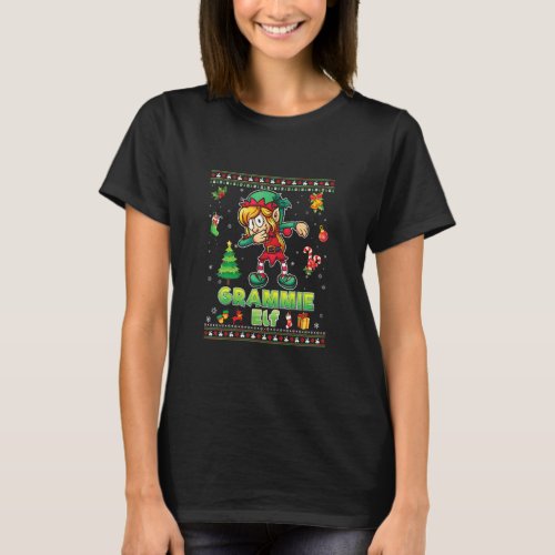 Im The Grammie Elf Matching Family Merry Christma T_Shirt