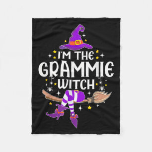 Im The Grammie Witch Halloween Matching Group Cost Fleece Blanket