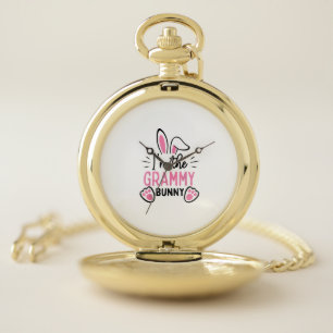 Im the grammy bunny fun easter rabbit mom mother w pocket watch