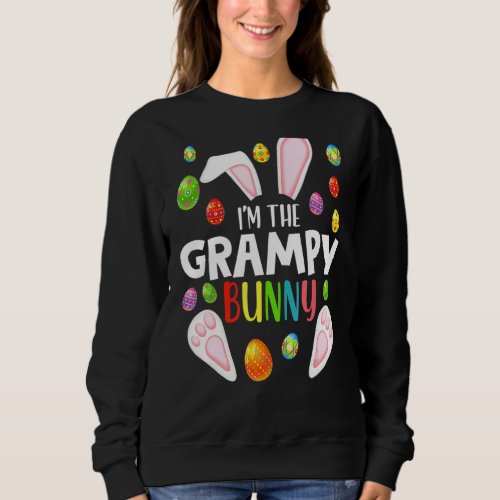 Im The Grampy Bunny  Funny Matching Family Easter Sweatshirt
