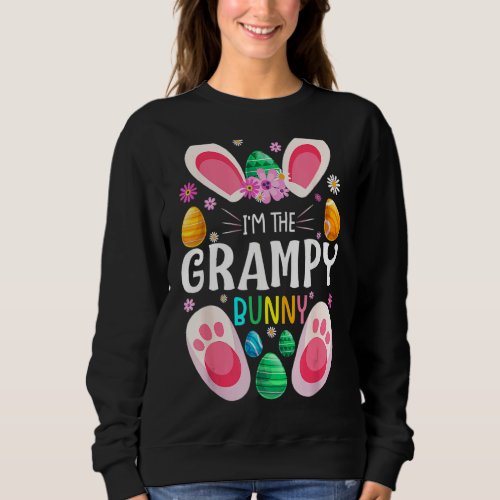 Im The Grampy Bunny Matching Family Easter Party Sweatshirt