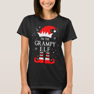 I'm The Grampy Elf Matching Funny Christmas Family T-Shirt