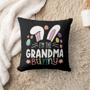 I'm The Grandma Bunny Easter Family Matching Throw Pillow