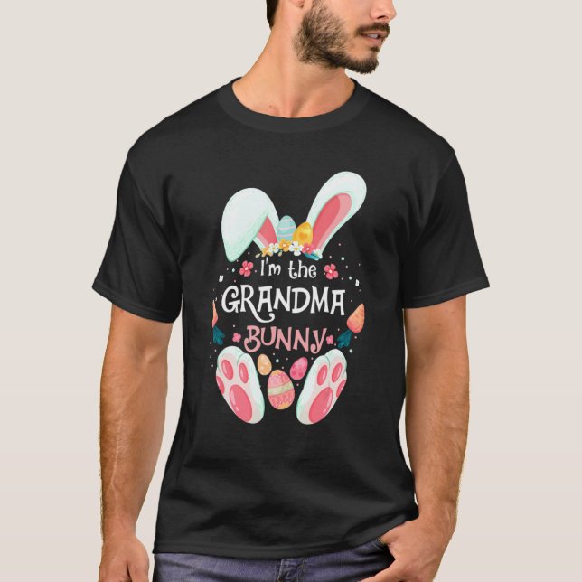I'm The Grandma Bunny Matching Family Easter Party T-Shirt (Front)