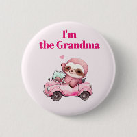 I'm the Grandma Cute Pink Sloth Driving a Car