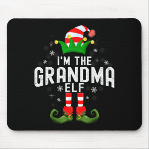 I'm The Grandma Elf Christmas Family Pjs Costume  Mouse Pad
