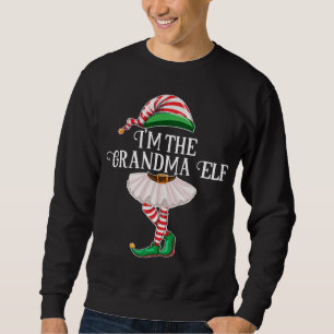 I'm The Grandma Elf Cool Matching Costume Clothing Sweatshirt