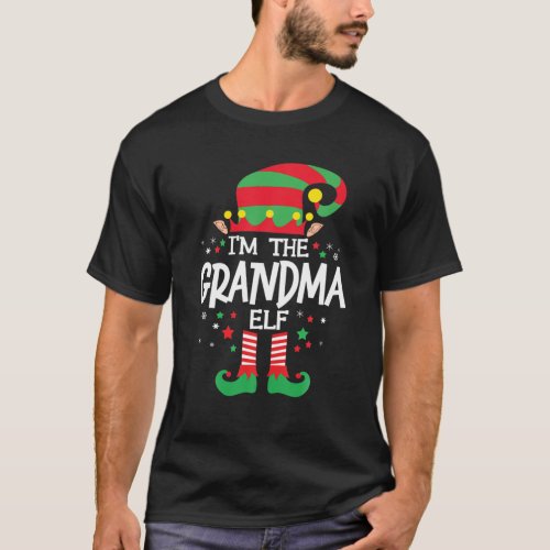 Im The Grandma Elf Family Group Matching Christma T_Shirt