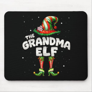 I'm The Grandma Elf Family Matching Group Christma Mouse Pad