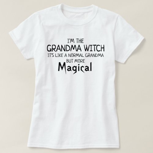 Im The Grandma Witch Halloween T_Shirt