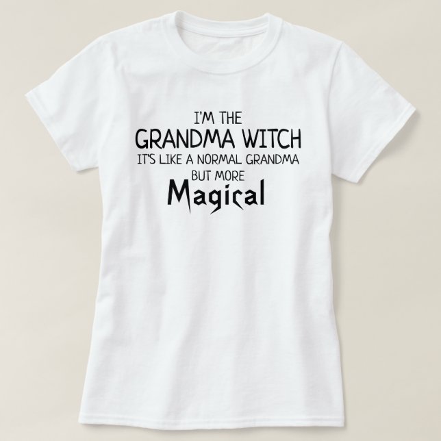 I'm The Grandma Witch Halloween T-Shirt (Design Front)