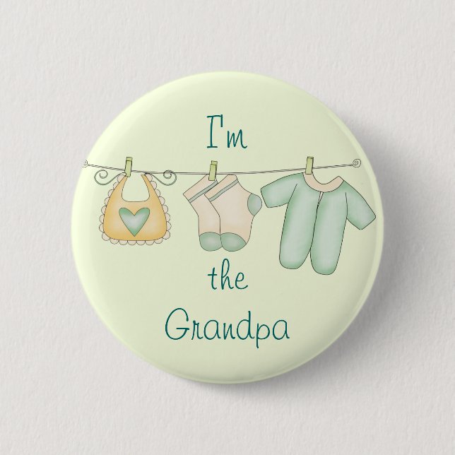 I'm the Grandpa Pinback Button (Front)