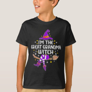 Im The Great Grandma Witch Halloween Matching Grou T-Shirt