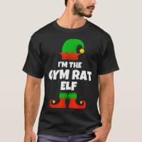 I'm The Gym Rat Elf Family Pajama Christmas Fitnes