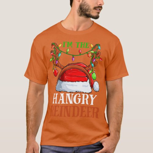 Im The Hangry Reindeer Christmas Funny Pajamas Fun T_Shirt