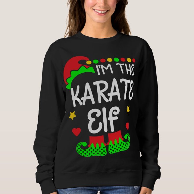 I'm the Here for the Beer Elf Funny Christmas Drin Sweatshirt (Front)