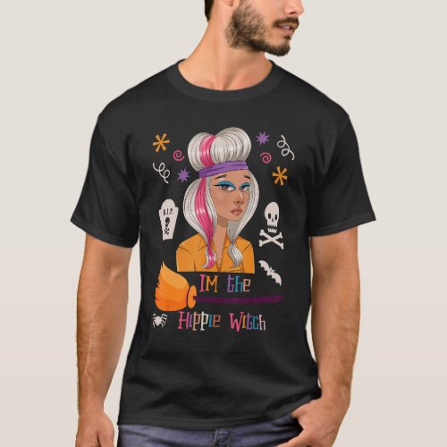 Im the Hippie Witch Halloween Matching Tie Dye Gro T_Shirt