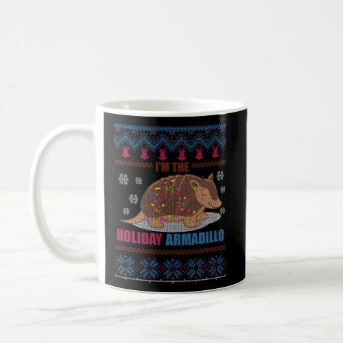IM The Holiday Armadillo Funny Ugly Christmas Swe Coffee Mug