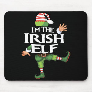 Im The Irish Elf Christmas Eve Xmas Elf Squad Cos  Mouse Pad