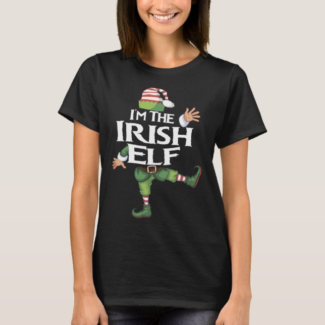 I'm The Irish Elf Christmas Eve Xmas Elf Squad Cos T-Shirt (Front)