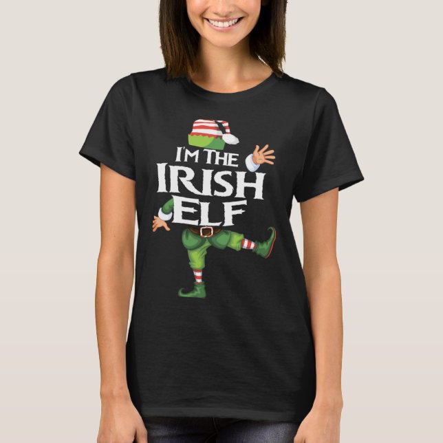 Im The Irish Elf Christmas Eve Xmas Elf Squad Cos  T-Shirt (Front)